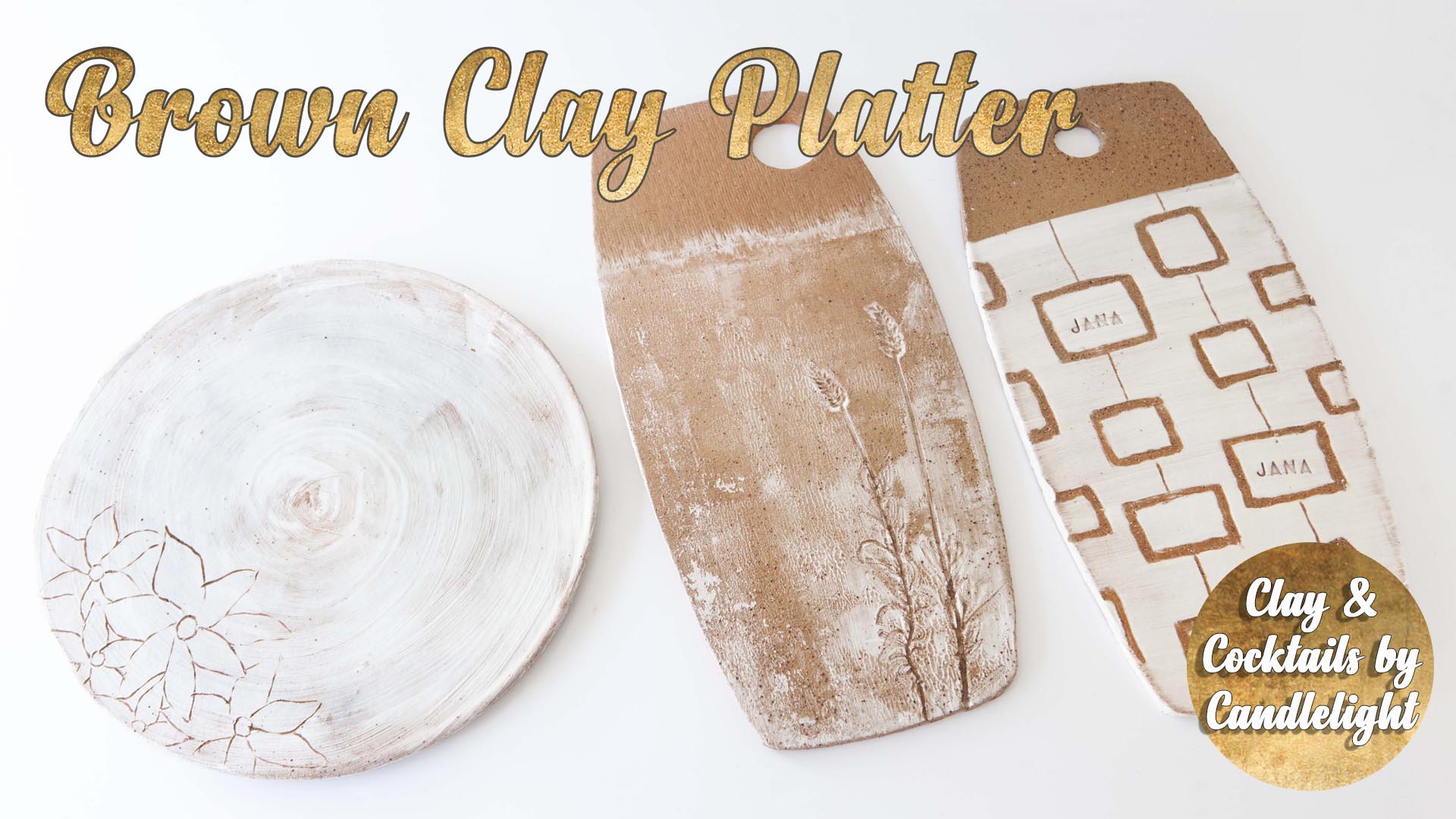 Pottery Class - Brown Clay Platter